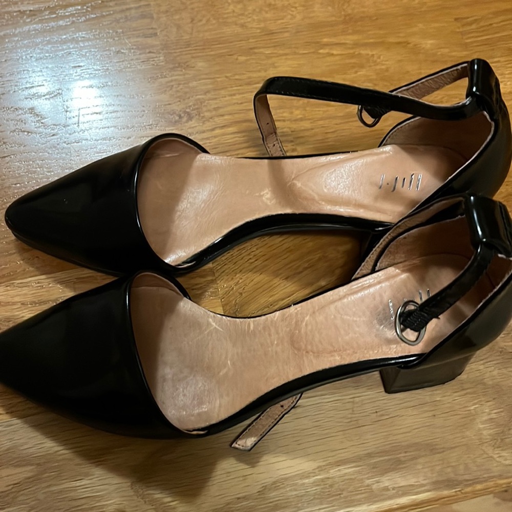 J Jill black patent heels